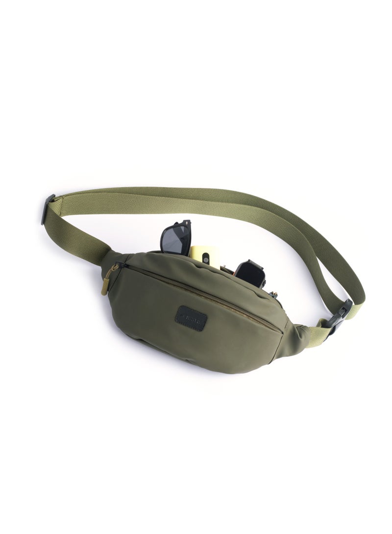 Ar supply Ar Wave Waterproof Fanny Pack – Versatile Crossbody Sling Bag for Travel & Outdoors – 3-Zipper Multi-Pocket Waist Bag – Adjustable 140cm Strap – Lightweight 200g Festival & Hiking Pack - Image 3